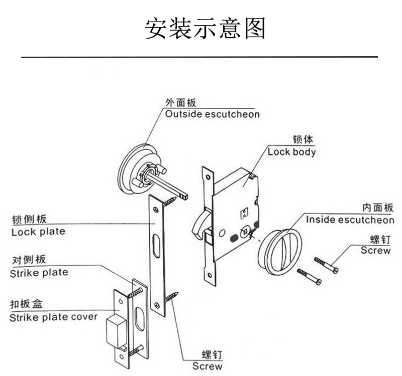 老司机黄色网站老司机黄色网RSL-608BK 方形移门锁